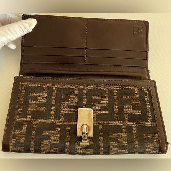 Fendi Zucca FF Logo Continental Wallet - Picture 4 of 13